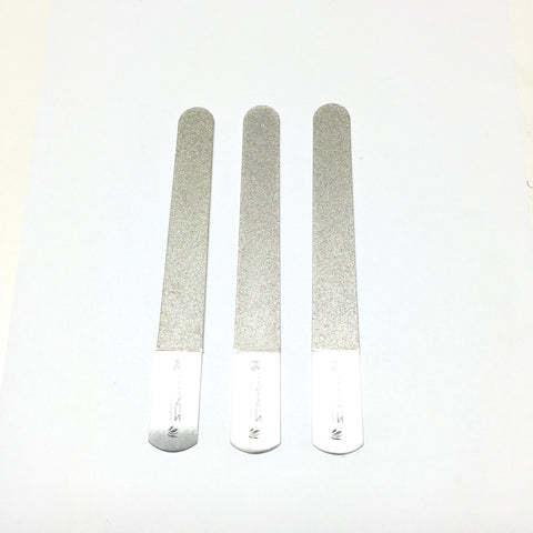 SAPPHIRE Stainless Steel Diamond Sapphire Nail File To Clean Your Nail After Cut Or Trim Professional Quality SET OF 3 PCS Macs-0787