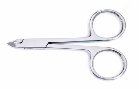 Macs Cuticle Nippers Scissors Style ,Cuticle Clipper, Nail Clipper,With Scissors Style,Mini Clipper/Nipper -Half Jaw Professional Quality, Stainless Steel -4-029