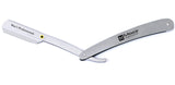 Macs Professional Barber Straight Edge Razor Safety with 300 Hi-Chromium Derby Blades - Easy Blades Replacement Mechanism - Close Shaving Men's Manual Shaver - Perfect for Barbershops - Macs-043B3
