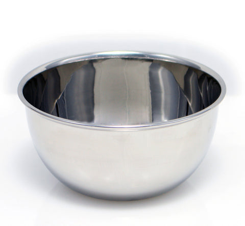 Macs Beautiful Deluxe Chrome Shaving Bowl Made Of 18/8 Stainless Steel for Shaving Soap-B2047