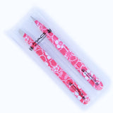 Macs 2 PCS PINK FLOWER DESIGN TWEEZERS SET:- for Eyebrow Plucking, Ingrown Hair - Best for Eyebrow Hair, Facial Hair Removal - Stainless Steel Precision - Hair Removal Steel Pointy Ends Meet Perfectly (Pink Flower 2 PCs Tweezers Set) …