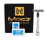33C Macs Razor Brand Double Edge Blade Safety Razors-With 10 Free Blades -2045