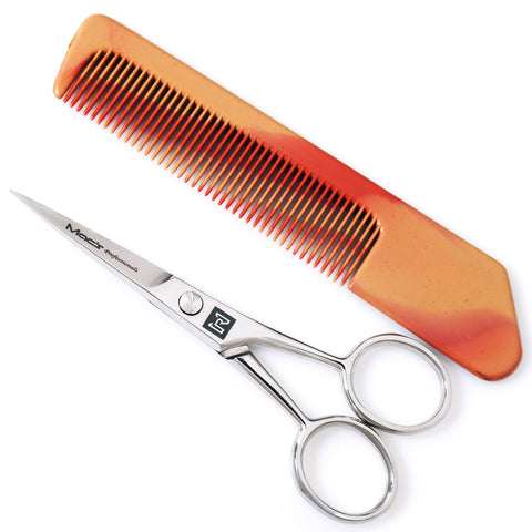 Trim Scissors & Comb, Mustache/Beard