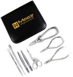 MANICURE & PEDICURE-ToeNail and Nail Care Complete Set-8 PCs Macs Professional Ingrown Toenail Set For Thick Nails Heavy Duty Made of High Grade Surgical Stainless Steel Macs Professional-852