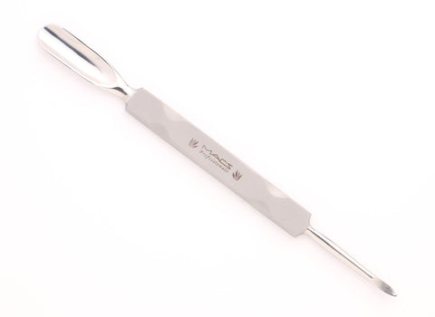 Macs Professional Manicure/Pedicure Cuticle Pusher/ Cleaner Remover & Nail Pusher Double Ended (2 In 1) Made From 100% Stainless Steel - Nail Cuticle Remover and Cleaner Ideal For Nail Art-19-150 (1- Cuticle Pusher/Cleaner)