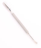 Macs Professional Manicure/Pedicure Cuticle Pusher-9mm/ Cleaner Remover & Nail Pusher Double Ended (2 In 1) Made From 100% Stainless Steel - Nail Cuticle Remover and Cleaner Ideal For Nail Art,-19-165