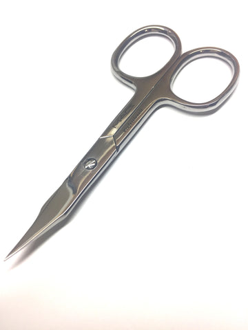 Macs Professional  NAIL & CUTICLE COMBINATION SCISSORS CURVED, Made Of High Grade Stainless Steel -60115